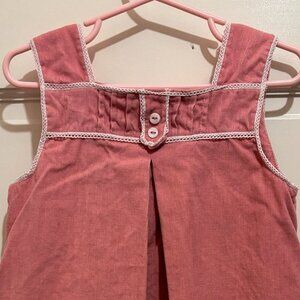 Pink lightweight corduroy Elephantito Jumper size 4